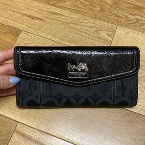 Coach Black and Gray Wallet